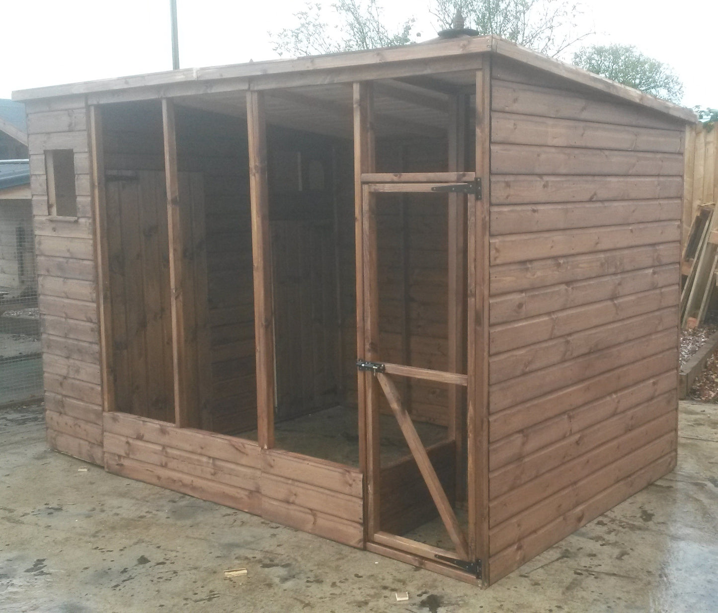 All Weather Aviary 10' x 4' plus 2' Porch