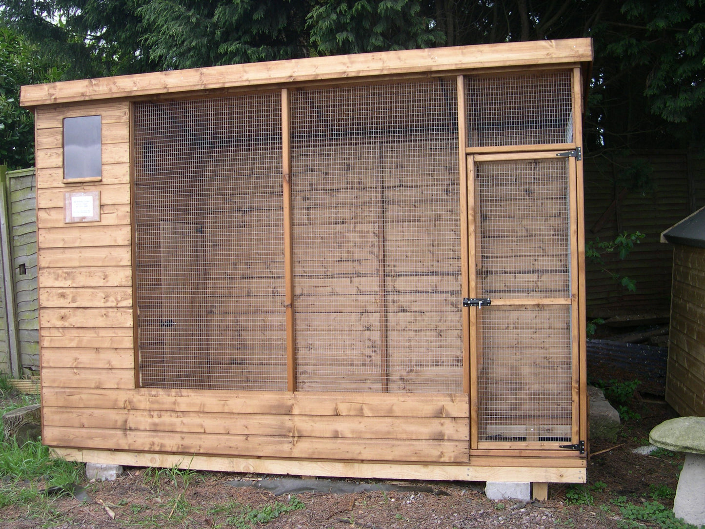 All Weather Aviary 8' x 4' plus 2' Porch