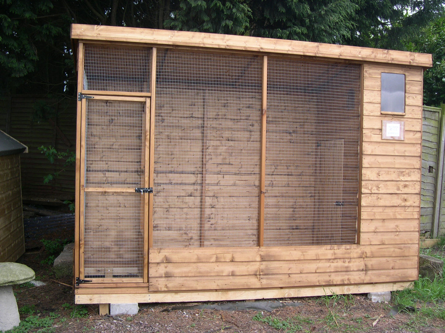 All Weather Aviary 8' x 4' plus 2' Porch