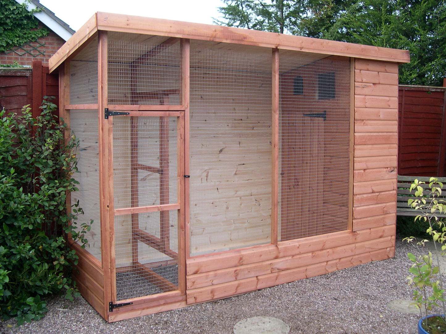 All Weather Aviary 8' x 4' plus 2' Porch