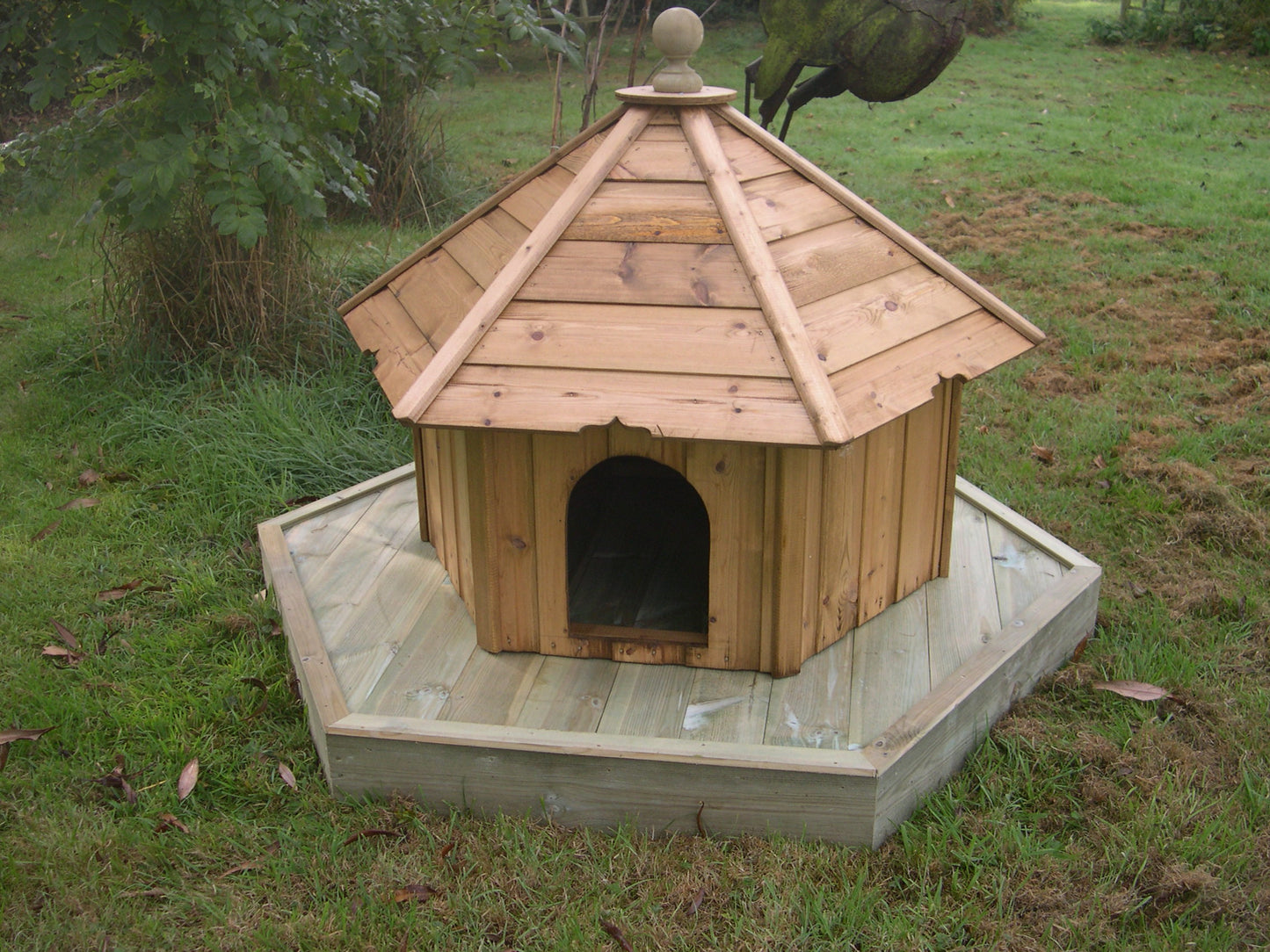 Tall Hexagonal Duck House and Float