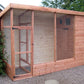 8' x 4' All Weather Cat Aviary with 2' Porch