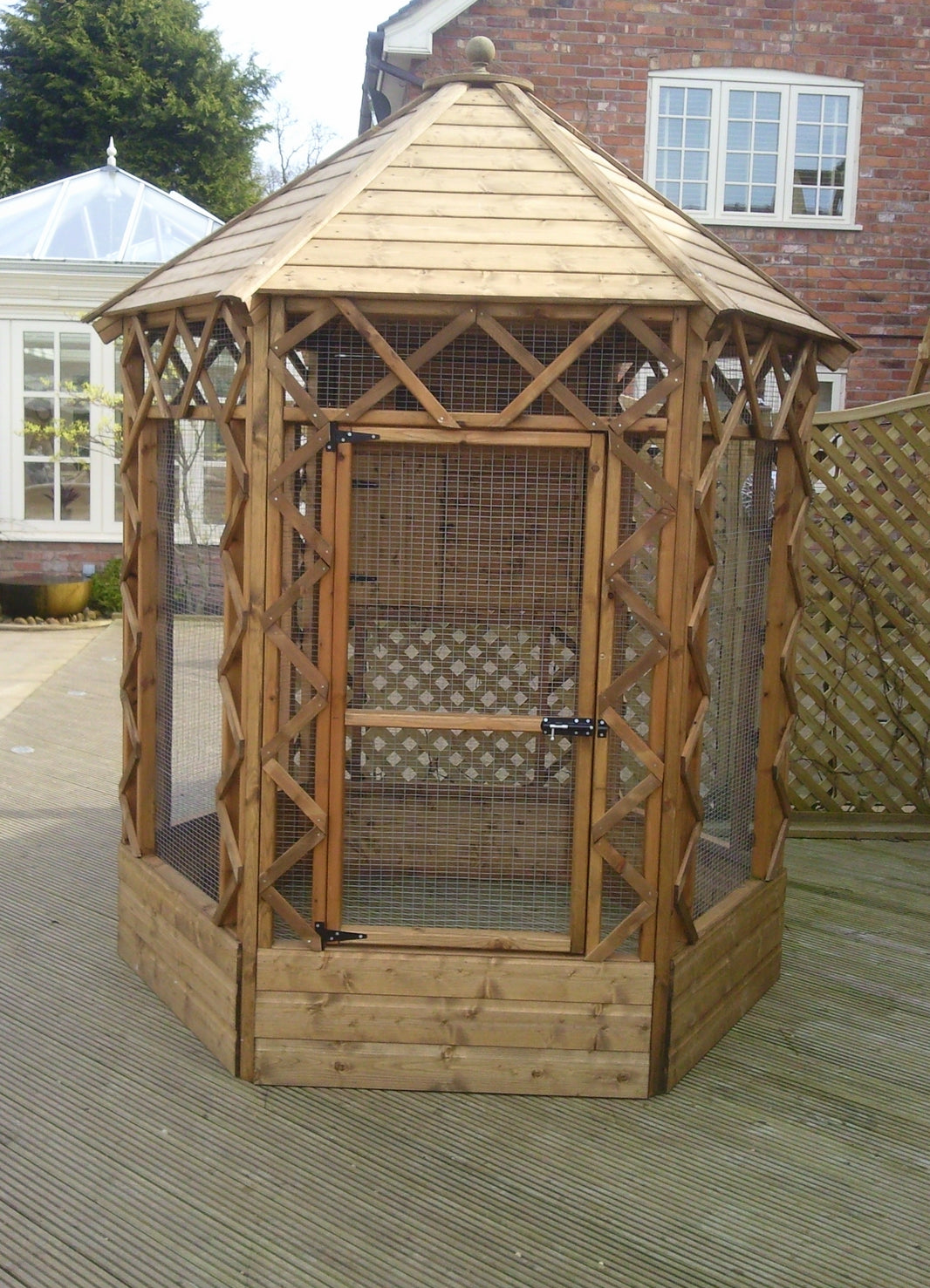 Handmade Wooden Parrot Aviary photo